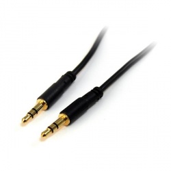 StarTech.com Cable 3,5mm Macho - 3,5mm Macho, 90cm, Negro 