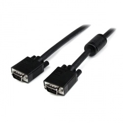StarTech.com Cable Coaxial de Video VGA para Pantalla de Alta Resolución, 2x VGA (D-Sub) Macho, 30cm, Negro 
