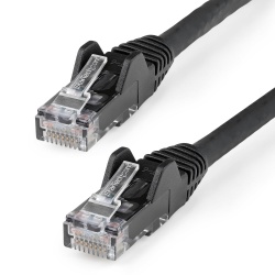 StraTech.com Cable Patch Cat6 UTP sin Enganches RJ-45 Macho - RJ-45 Macho, 1 Metro, Negro 