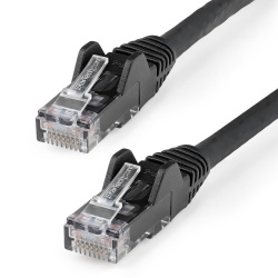 StraTech.com Cable Patch Cat6 UTP sin Enganches RJ-45 Macho - RJ-45 Macho, 50cm, Negro 