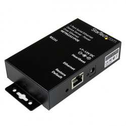 StarTech.com Servidor de Dispositivos Serie de 1 Puerto RS-232 con Power over Ethernet PoE, Conversor Serial a Red IP 