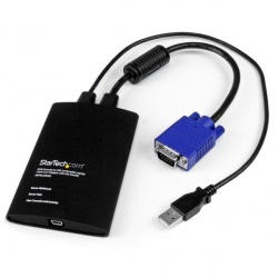 Startech.com Switch KVM NOTECONS02, USB 2.0, VGA, 1 Puerto 