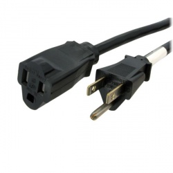 StarTech.com Cable de Poder NEMA 5-15P Macho - NEMA 5-15R Hembra, 1.83 Metros, Negro 