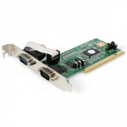 StarTech.com Tarjeta PCI PCI2S550, Alámbrico, con 2 Puertos RS232 