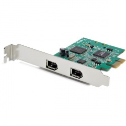 StarTech.com Tarjeta PCI Express PEX1394A2V2, 2x 1394/Firewire, 400Mbps 