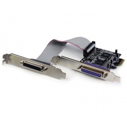 StarTech.com Tarjeta PCI Express PEX2PECP2, Alámbrico, 1.5Mbit/s, 2 Puertos Paralelos 