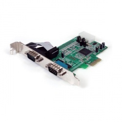 StarTech.com Tarjeta PCI Express PEX2S553 , Alámbrico, con 2 Puertos RS232 