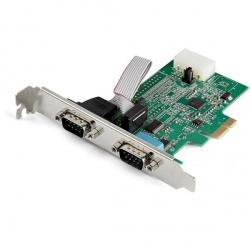 StarTech.com Tarjeta PCI Express PEX2S953, Alámbrico, 2x RS232, 921.6Kbit/s 