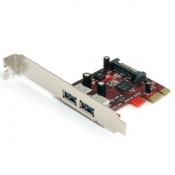 StarTech.com Tarjeta PCI Express PEXUSB3S22, Alámbrico, con 2 Puertos USB 3.0 