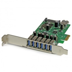 StarTech.com Tarjeta PCI Express de 7 Puertos USB 3.0, SATA, 5 Gbit/s 