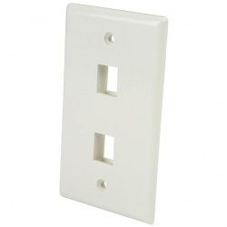 StarTech.com Placa de Pared de 2 Salidas RJ-45, Blanco 