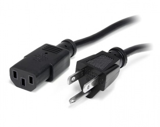 Startech.com Cable de Poder NEMA 5-15P Macho - C13 Hembra, 3 Metros, Negro 