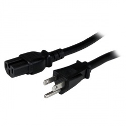 StarTech.com Cable de Poder NEMA 5-15P - C15 Coupler, 1.2 Metros, Negro 