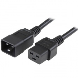 StarTech.com Cable de Poder C19 Macho - C20 Hembra, 3 Metros, Negro 