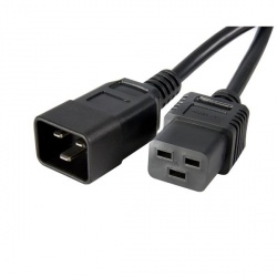 StarTech.com Cable de Poder C19 Macho - C20 Hembra, 90cm, Negro 