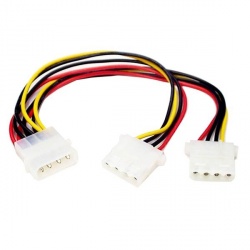 StarTech.com Cable de Poder Molex 4-pin Macho - SP4 4-pin/LP4  4-pin Hembra, 20cm 