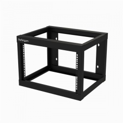 StarTech.com Rack Abierto 2 Postes, 6U, hasta 80kg, Negro 