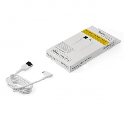 StarTech.com Cable de Carga Certificado MFi USB A Macho - Lightning Macho, 1 Metro, Blanco, para iPod/iPhone/iPad 