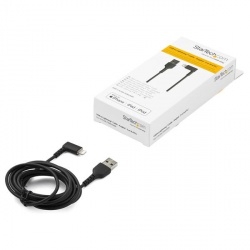 StarTech.com Cable de Carga Certificado MFi USB A Macho - Lightning Macho, 2 Metros, Negro, para iPod/iPhone/iPad 