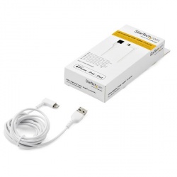 StarTech.com Cable de Carga Certificado MFi USB A Macho - Lightning Macho, 2 Metros, Blanco, para iPod/iPhone/iPad 