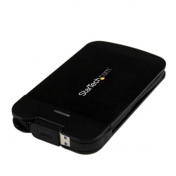 StarTech.com Gabinete de Disco Duro USB 3.0 con Cable Integrado, 2.5'', SATA III 
