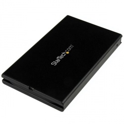StarTech.com Gabinete de Disco Duro con Cable USB-C Integrado, 2.5'', USB 3.1, 10 Gbit/s, Negro 