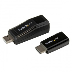 StarTech.com Juego de Adaptadores VGA Hembra - HDMI Macho, USB Macho - RJ-45 Hembra, Negro 