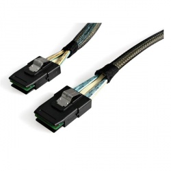 StarTech.com Cable SAS Serial Attached SCSI SFF-8087 - SFF8087, 1 Metro, Negro 