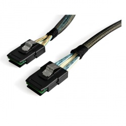 StarTech.com Cable Mini SAS Serial Attached SCSI SFF 8087 - SFF 8470, 50cm, Negro 