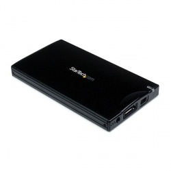 StarTech.com Gabinete de Disco Duro SAT2510BU2E para 2.5'', eSATA, USB 2.0, Negro 