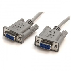 StarTech.com Cable Serial DB-9 Hembra - DB-9 Hembra, 3 Metros, Gris 