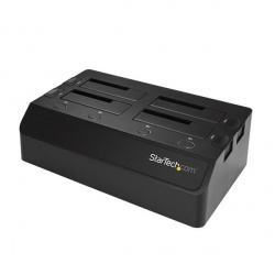 StarTech.com Docking Station SDOCK4U313 USB 3.1, 1x USB 3.1, 4 Bahías SATA 2.5/3.5'' para SSD o Disco Duro, Negro 