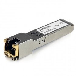 StarTech.com Módulo Transceptor de Fibra Óptica SFP Gigabit Conector RJ45 Ethernet Compatible Cisco Mini GBIC, 100m 
