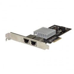 StarTech.com Tarjeta de Red PCI Express con 2 Puertos 10GBase-T, 10000 Mbit/s 