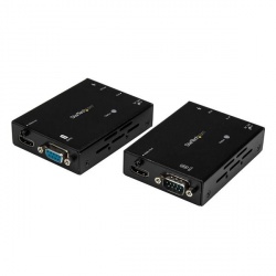 StarTech.com Transmisor y Receptor Alámbrico por Cable Cat6, Entrada 1 x RJ-45 1 x HDMI, Salida 1 x RJ-45 1 x HDMI, hasta 100 Metros  