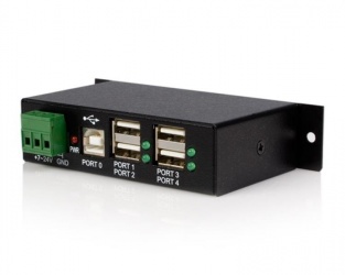 StarTech.com Robusto Concentrador USB 2.0, 4 Puertos, 480 Mbit/s, Negro 