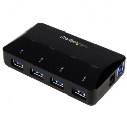 StarTech.com Hub USB A 3.0 de 4 Puertos, 5000 Mbit/s, Negro 