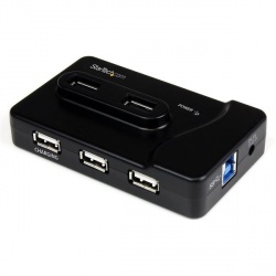 StarTech.com Hub USB, 2x USB 3.0, 4x USB 2.0, 480 Mbit/s, Negro 
