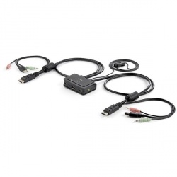 StarTech.com Cable Switch KVM SV211DPUA, DisplayPort/USB, 85cm, Negro 