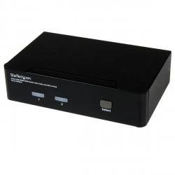 StarTech.com Switch KVM 2 Puertos HDMI con Hub USB 2.0 y Audio 