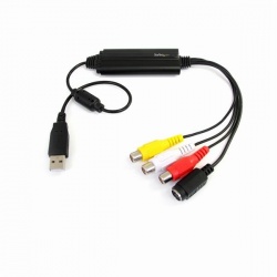StarTech.com Cable USB A Macho - S-Video/RCA Hembra, 92cm, Negro 