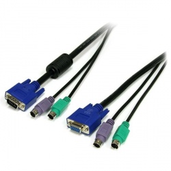 StarTech.com Cable KVM 3 en 1 PS/2 HD-15 VGA, 1.8 Metros 