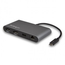 StarTech.com Mini Docking Station Thunderbolt 3, 1x USB 3.0, 2x DisplayPort, Negro 