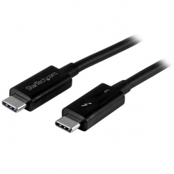 StarTech.com Cable Thunderbolt 3 USB-C Macho - USB-C Macho, 50cm, Negro, para MacBook 