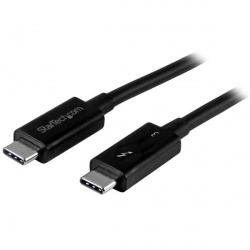 StarTech.com Cable Thunderbolt 3 Macho - USB-C Macho, 40 Gbit/s, 1 Metro, Negro 