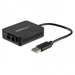 StarTech.com Adaptador de Red USB 2.0 a Fibra Óptica SC US100A20FXSC, Alámbrico, 1000Mbit/s 
