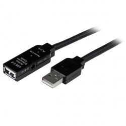 StarTech.com Cable USB Macho - USB Hembra, 20 Metros, Negro 