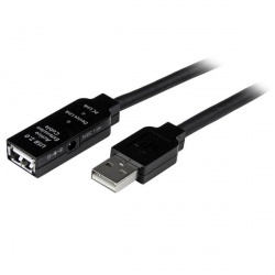 StarTech.com Cable USB 2.0 de Extensión Alargador Activo, USB A Macho - USB A Hembra, 5 Metros, Negro 
