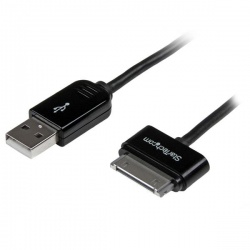 StarTech.com Cable Cargador Conector Dock 30-pin - USB A 2.0, 1 Metro, Negro, para iPod/iPhone/iPad 