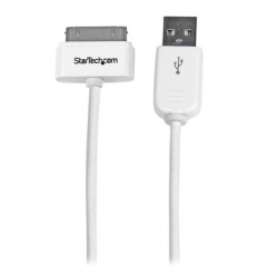 StarTech.com Cable USB A 2.0 - Apple 30-p, 30cm, Blanco, para iPod/iPhone/iPad 